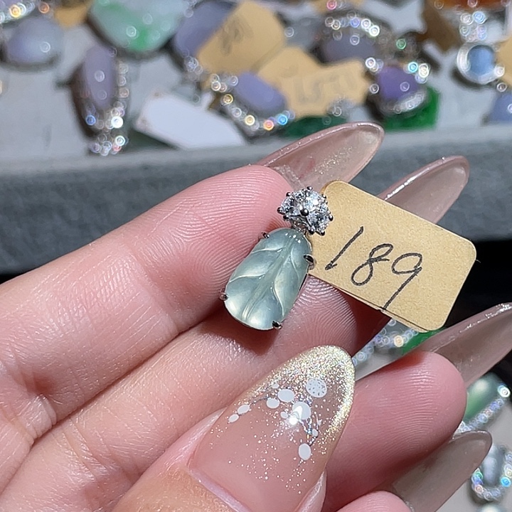 翡翠银S925镶嵌颈饰