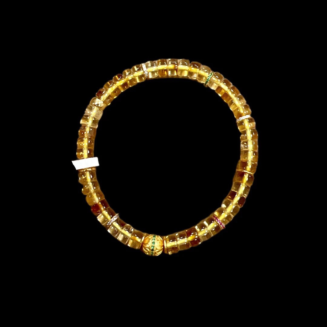 8528黄水晶手串孤品