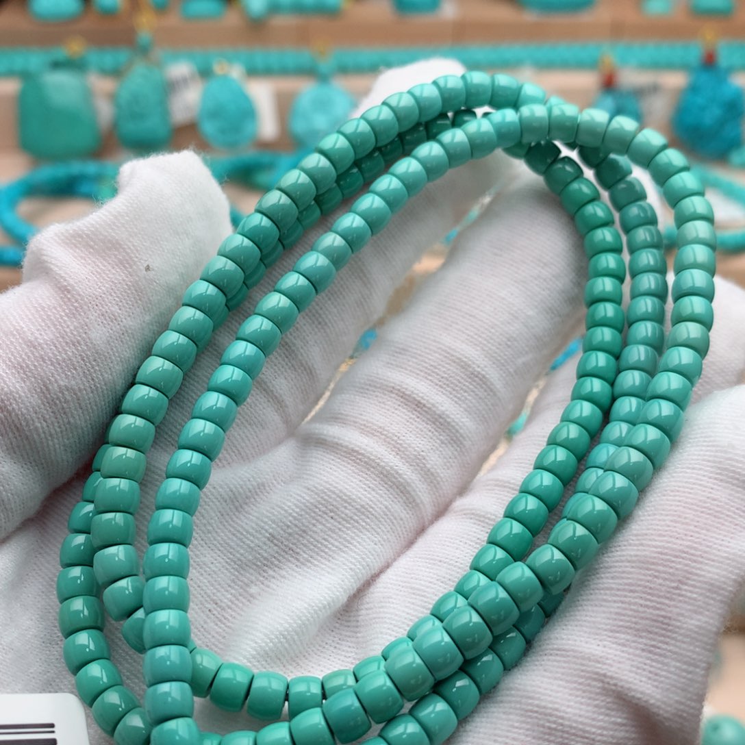 绿松石未镶嵌珠宝奇石4.7mm