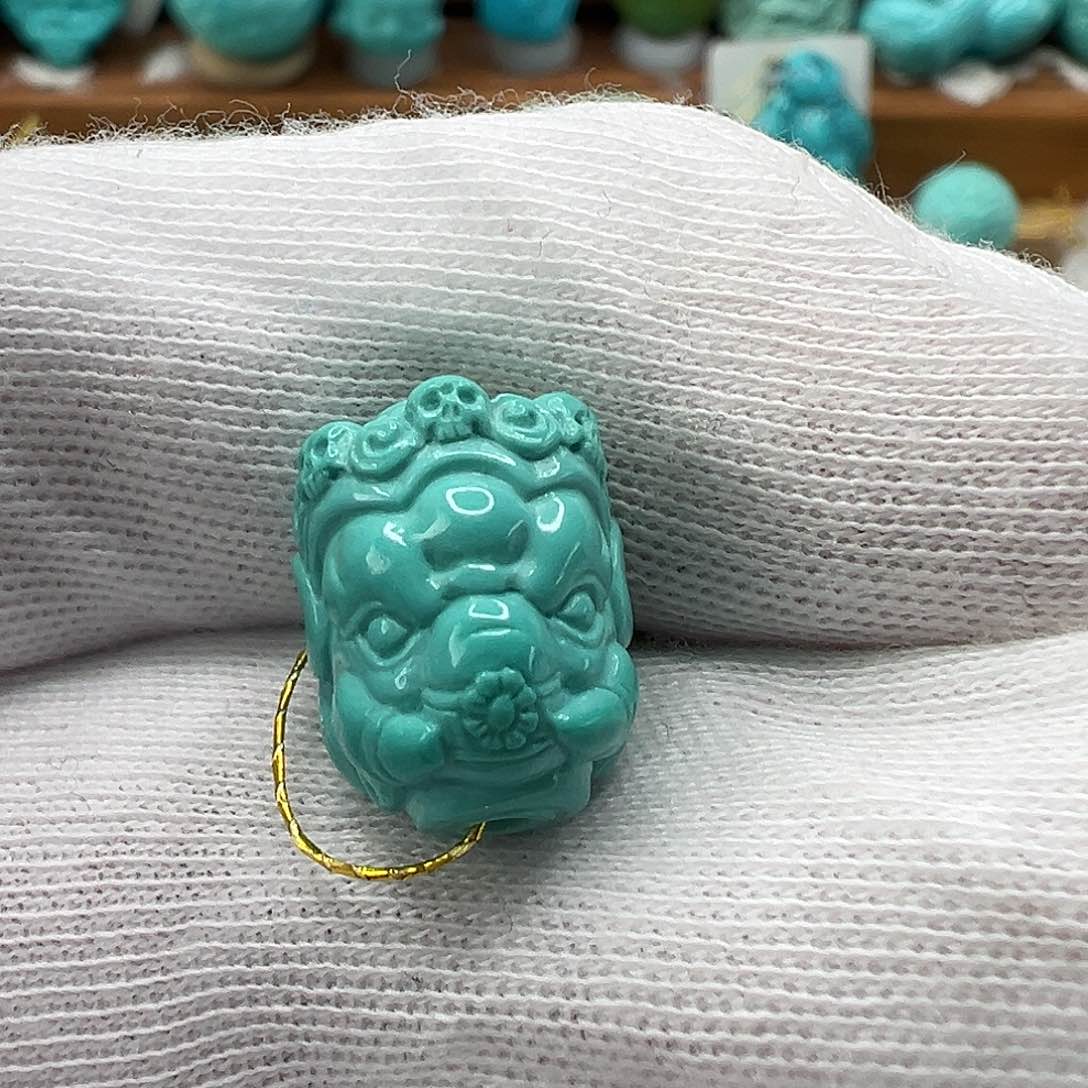 绿松石财神爷 未镶嵌