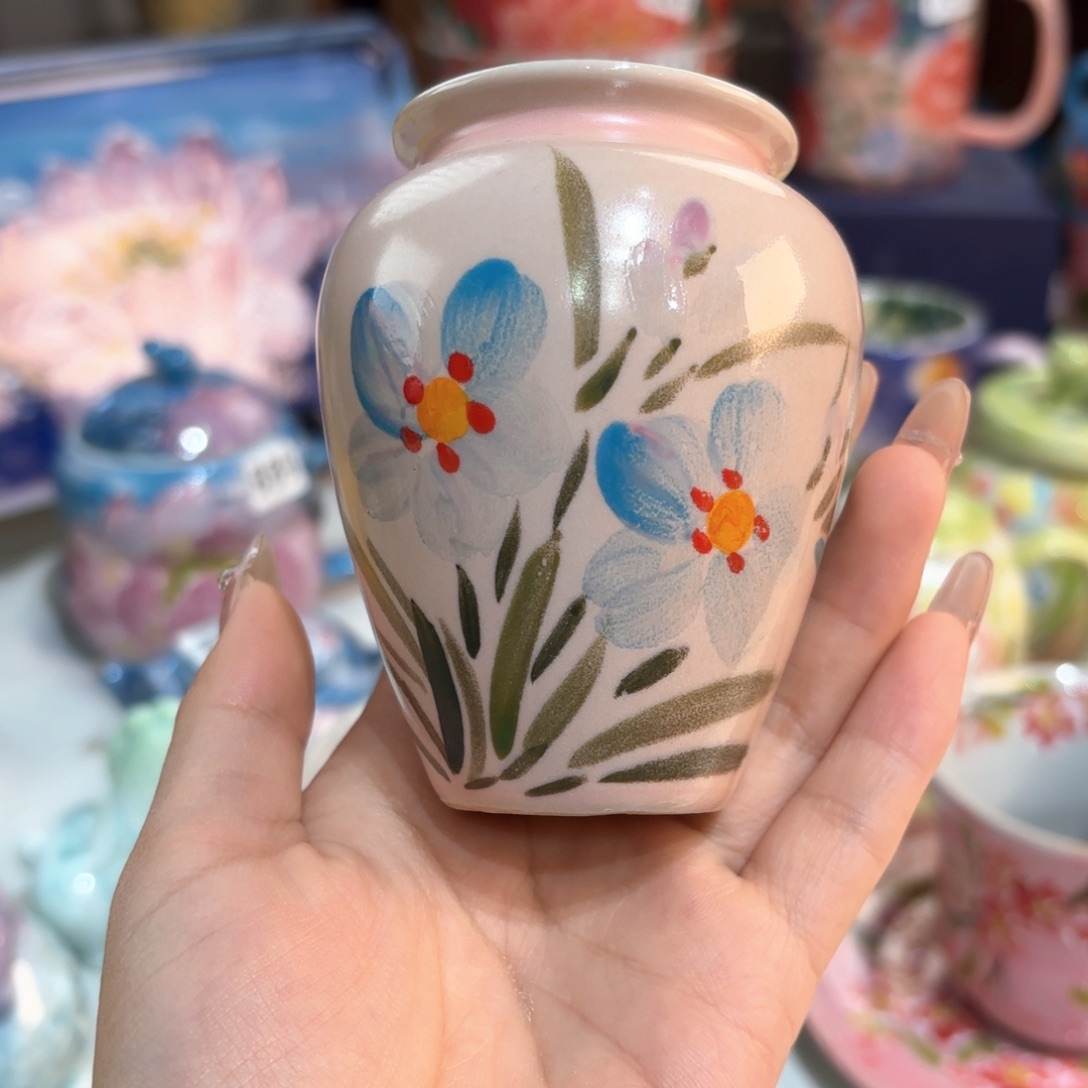 景德镇手绘高温釉下彩陶瓷茶具