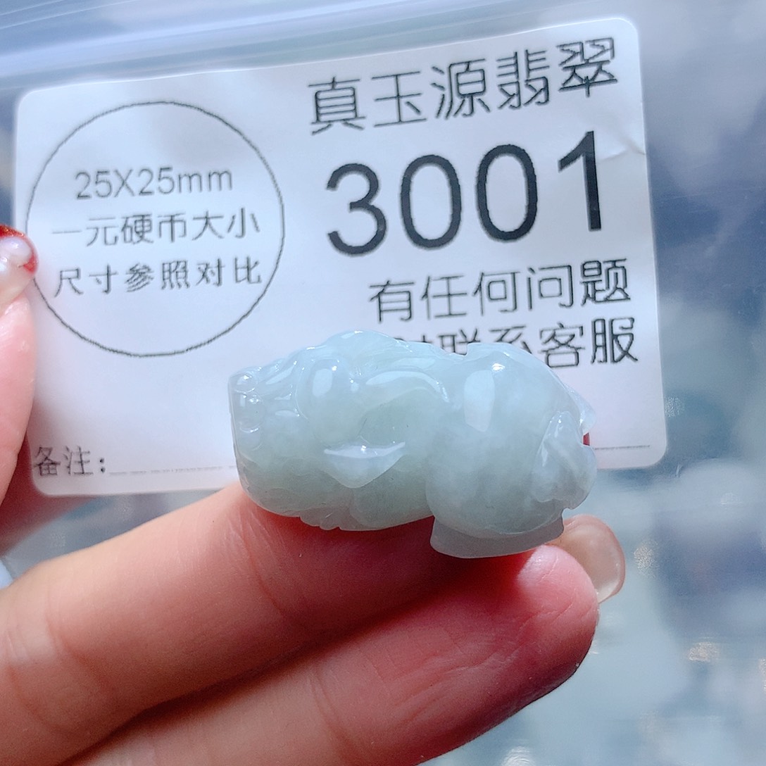 翡翠颈饰未镶嵌3001。