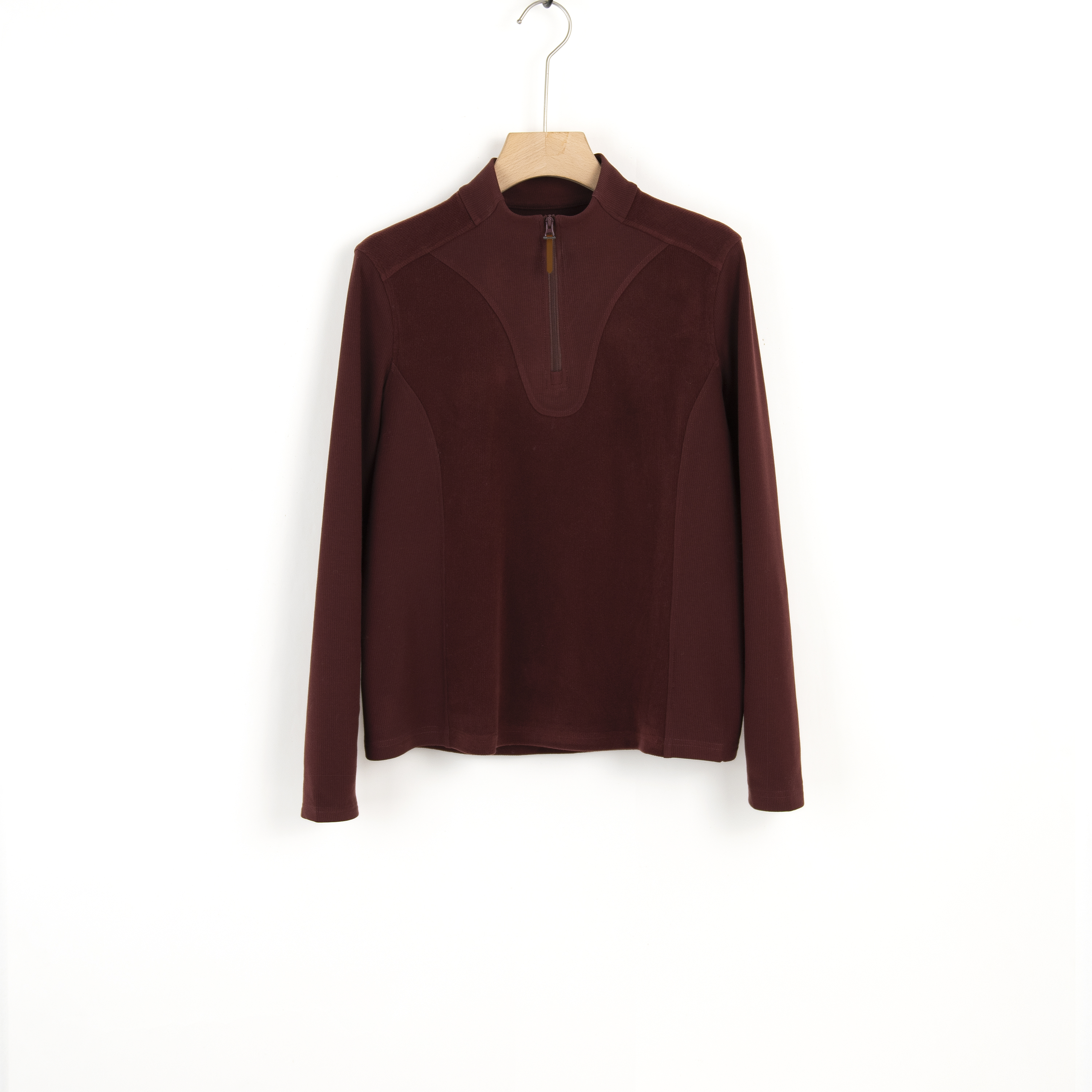 华人杰新款立领打底衫女士时尚秋冬保暖休闲长袖百搭纯色上衣