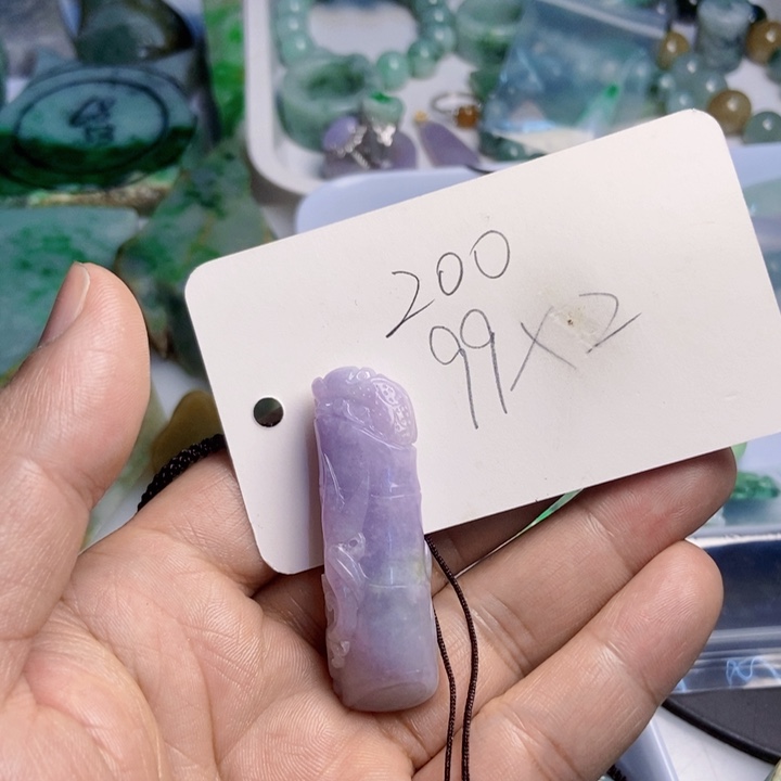 一***！翡翠散珠天然翡翠A货挂件