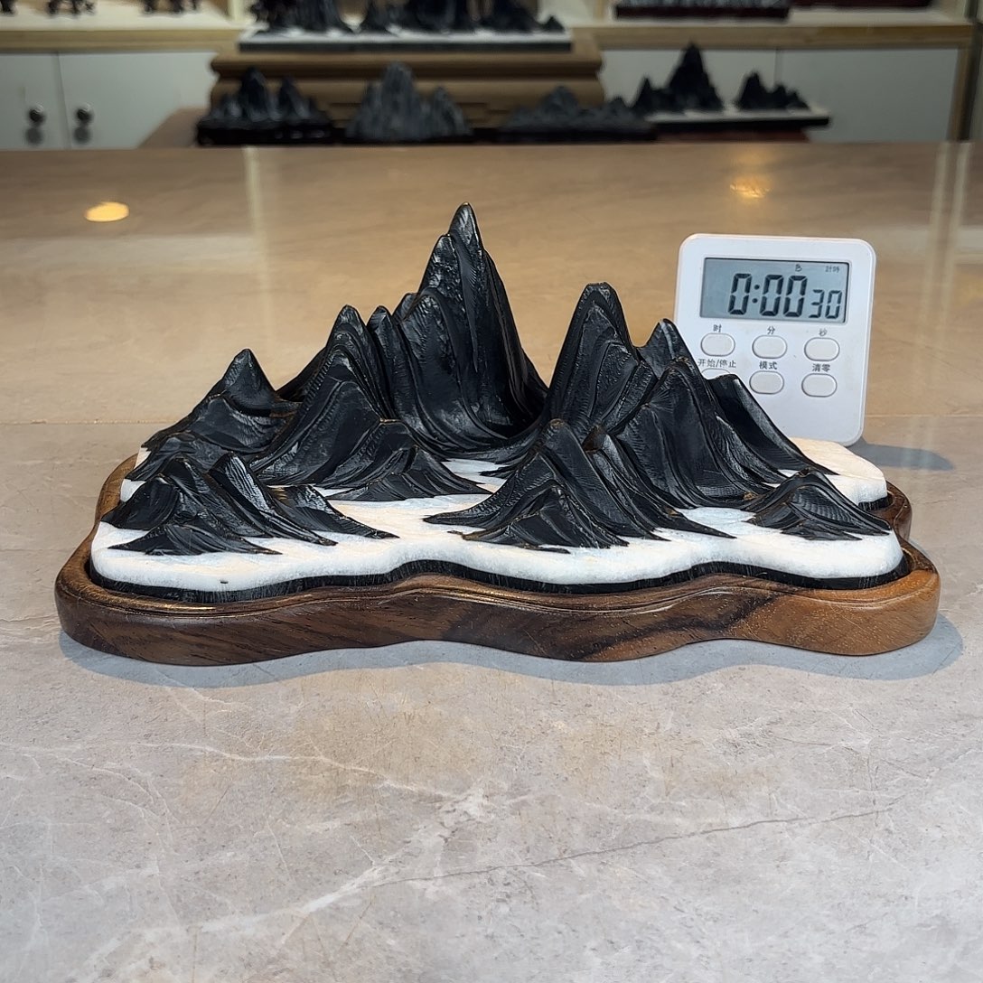 我***乖灵璧石手工雕刻奇石摆件