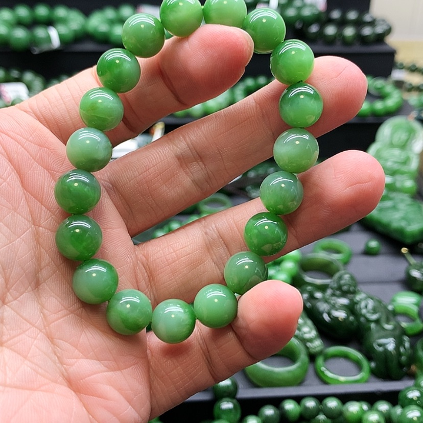 【闪购商品】和田玉（碧玉）手链未镶嵌