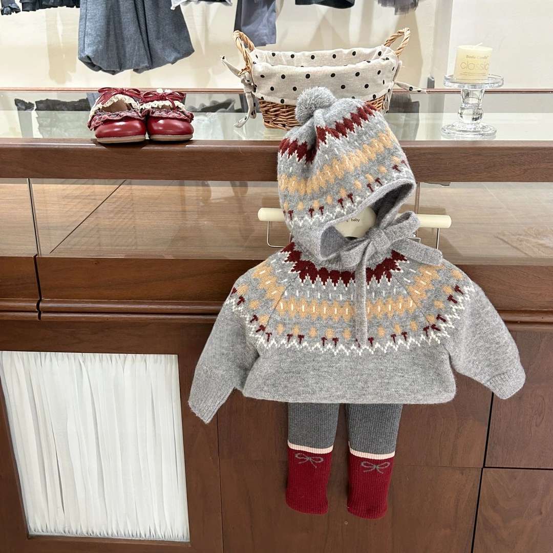 费尔岛毛衣套装秋冬