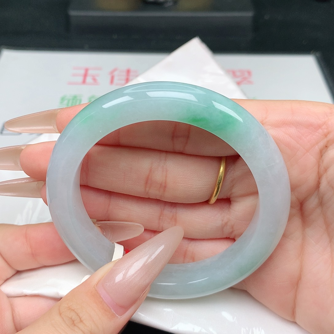 未镶嵌手镯翡翠55-56圈口