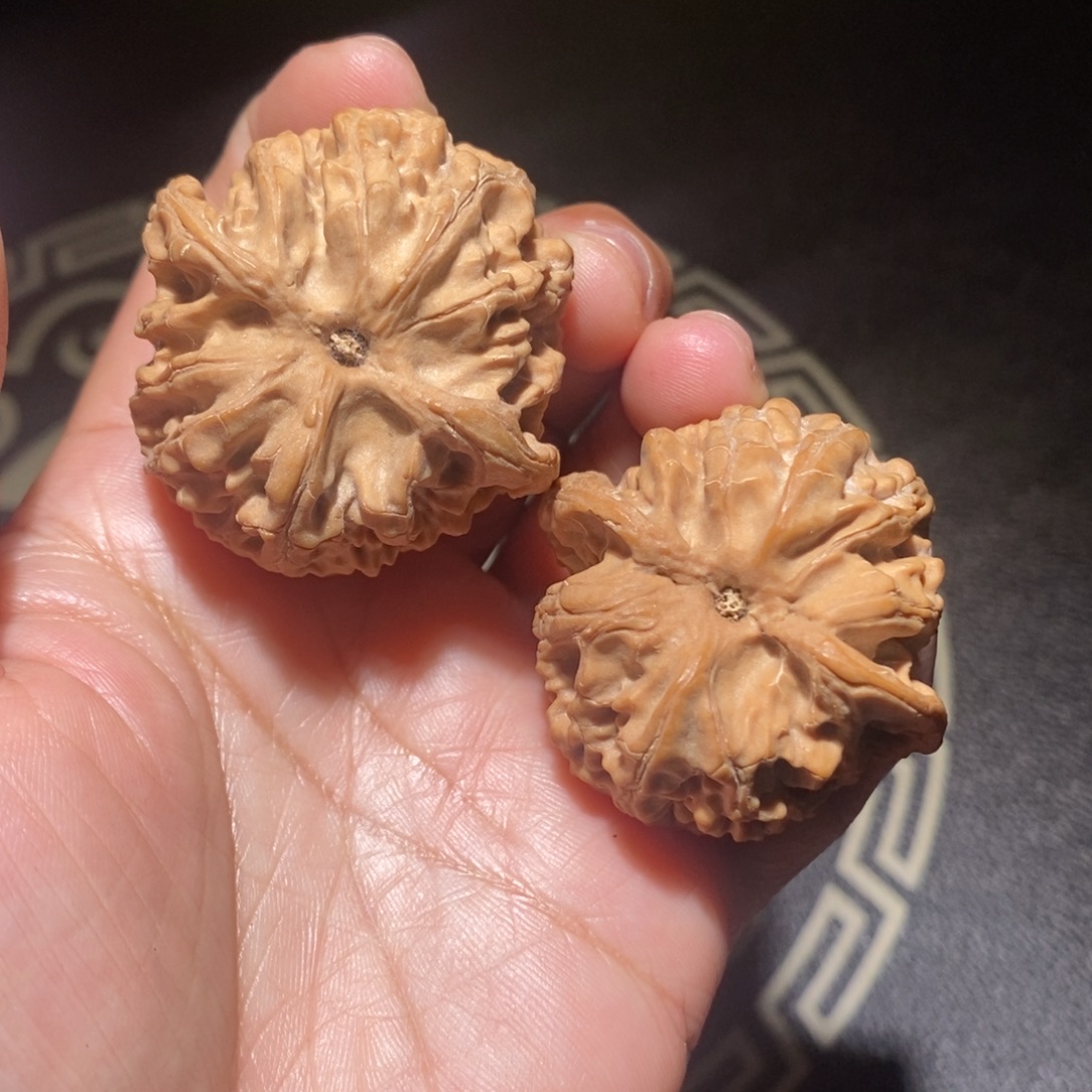 核桃手把件41苹果圆