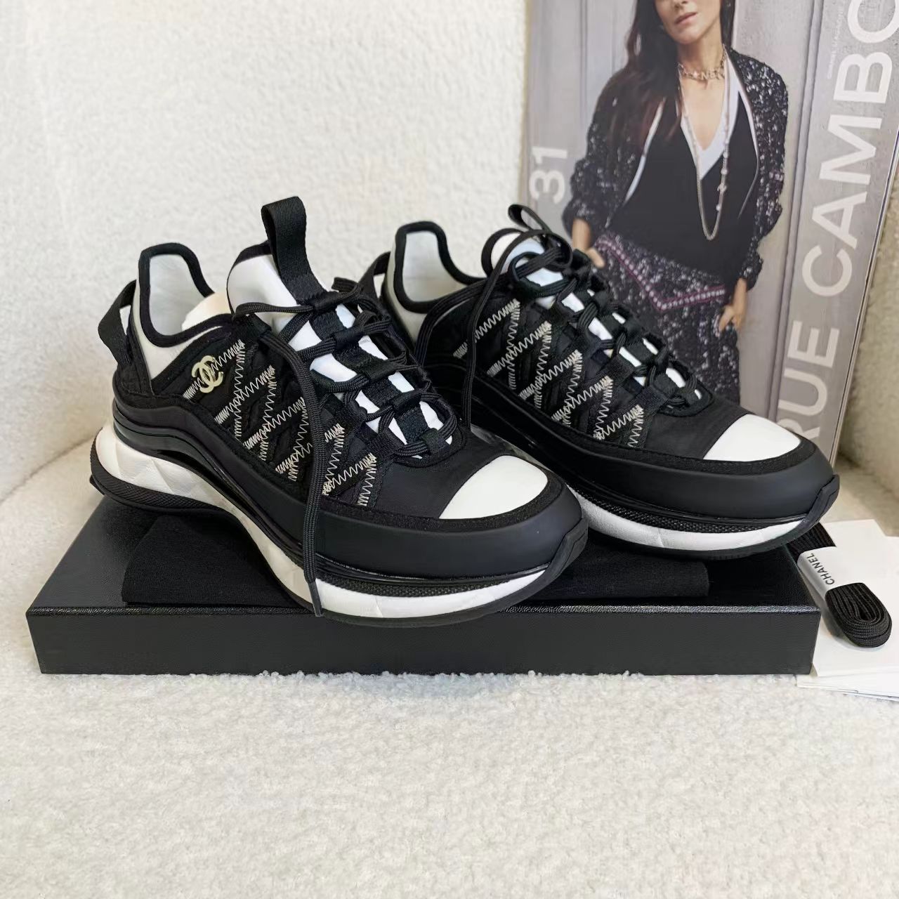 全新未使用 Chanel/香奈儿 壹臻/24B新款气垫运动鞋37码 91665271