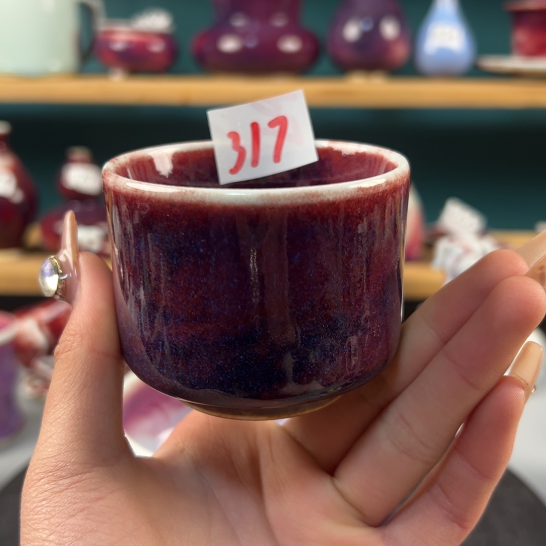 瓷片全品无暇主人杯纯手工