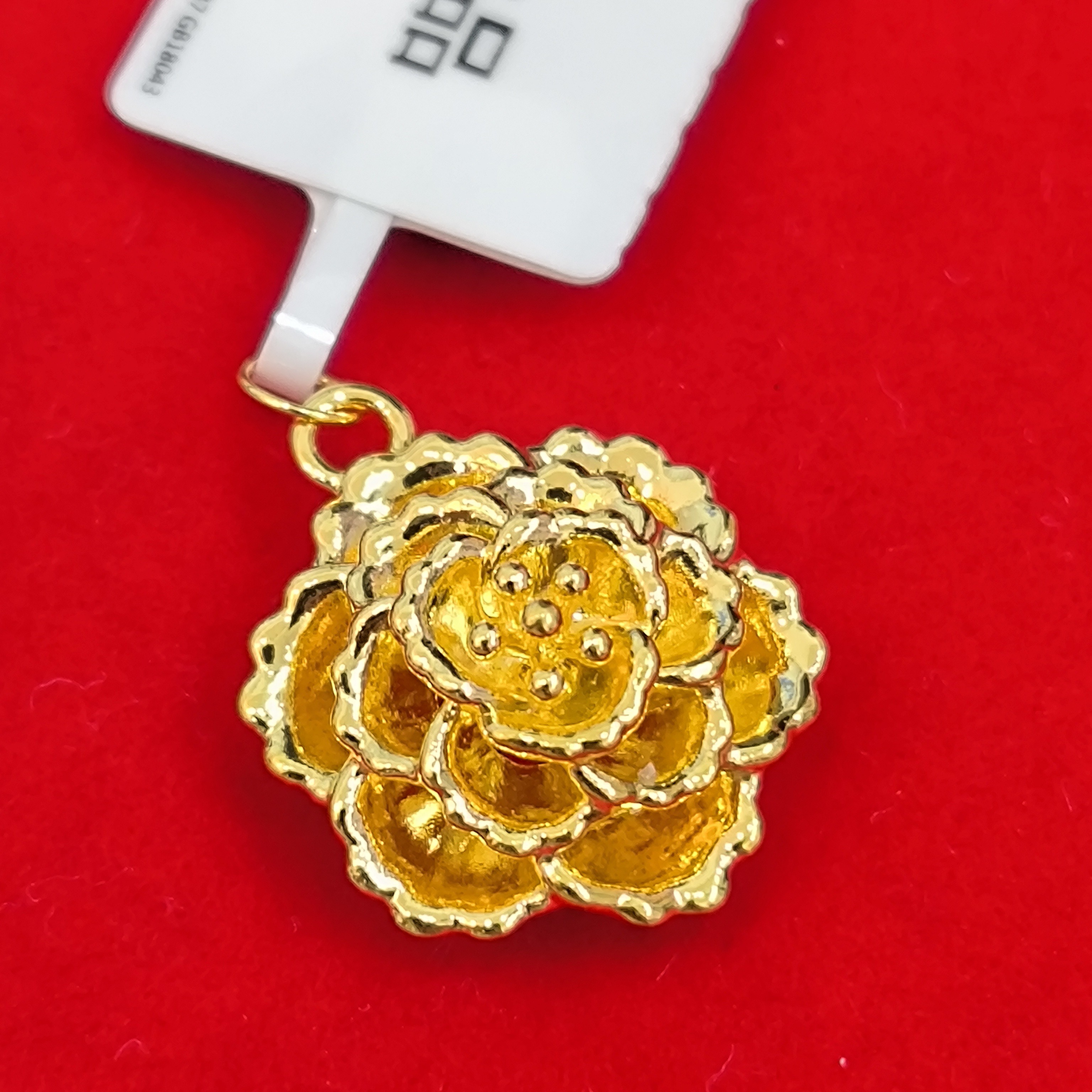 【莹莹专享】足金999 莲花  ZP  0.76 纳金添喜
