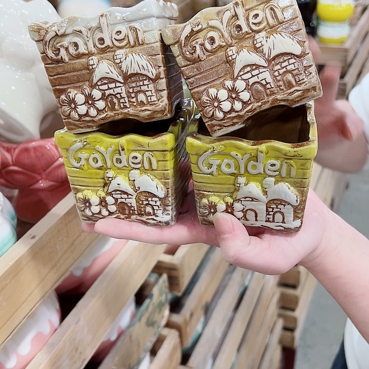 有孔，凑单福利满10元发货陶瓷多肉花盆！