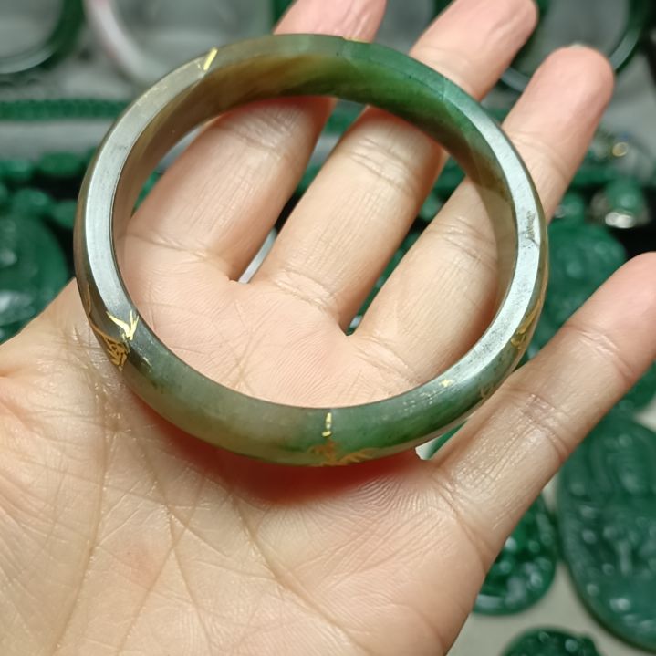独山玉手镯54未镶嵌