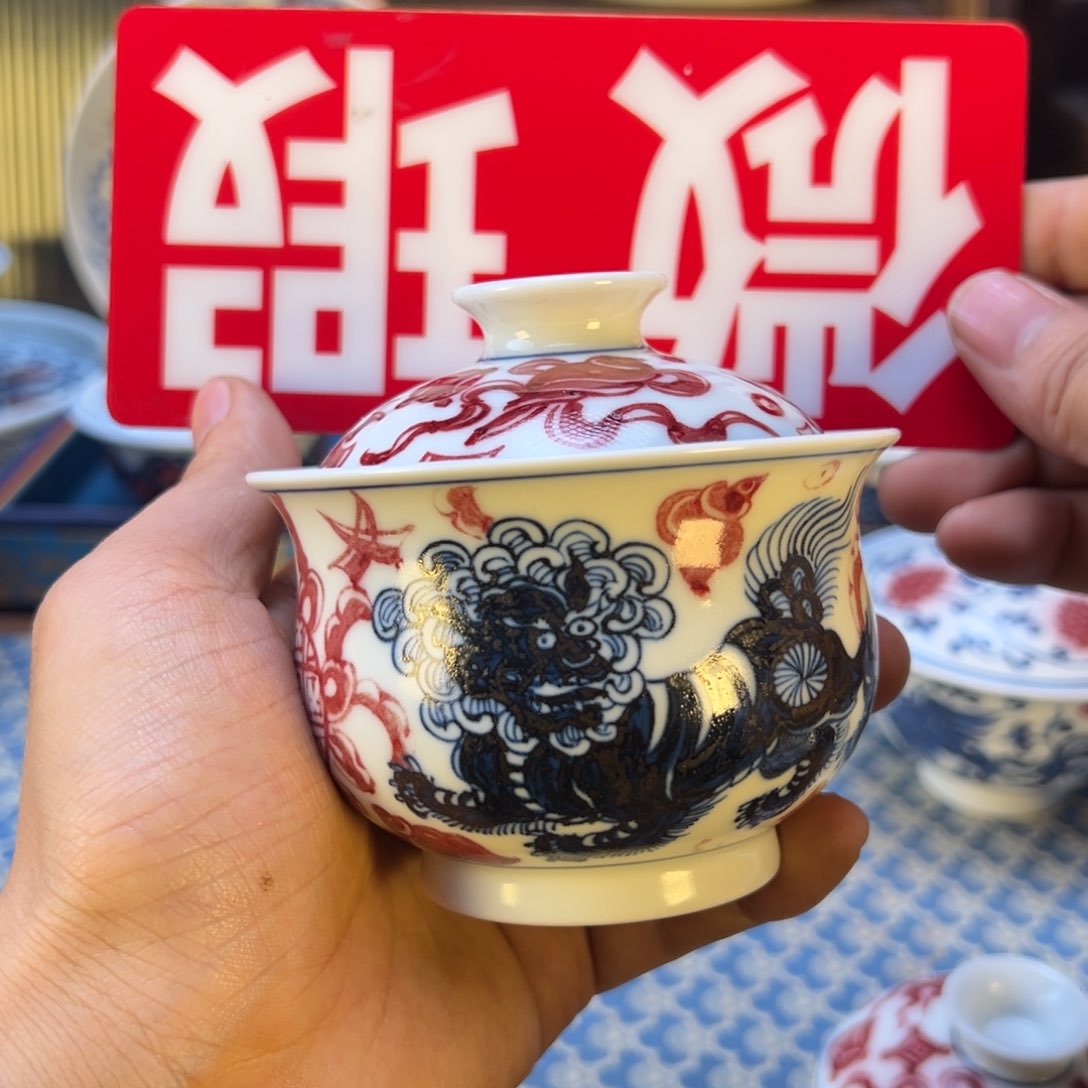 摆件微瑕景德镇手工手绘