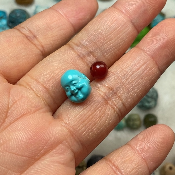 南红玛瑙未镶嵌颈饰