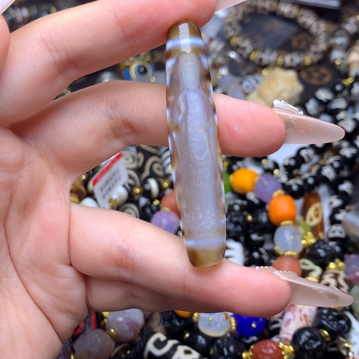 玛瑙/玉髓未镶嵌发一条