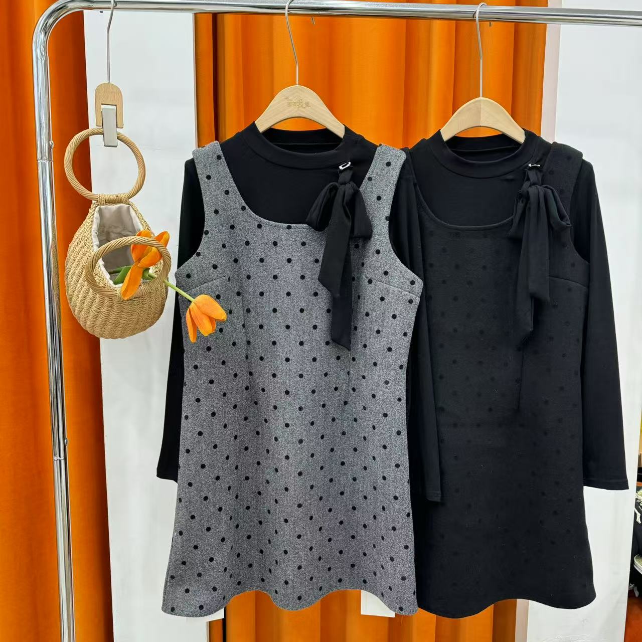 【宝贝家】1607两件套连衣裙