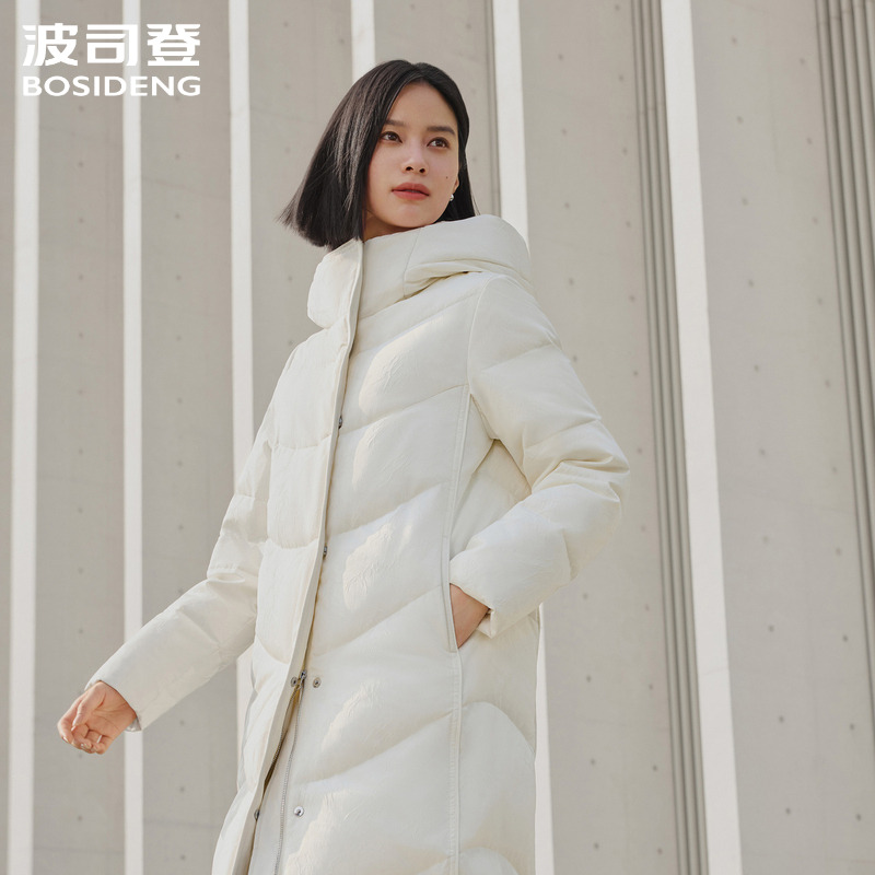 波司登冬季新款女长款经典品质新中式保暖舒适羽绒服外套4588