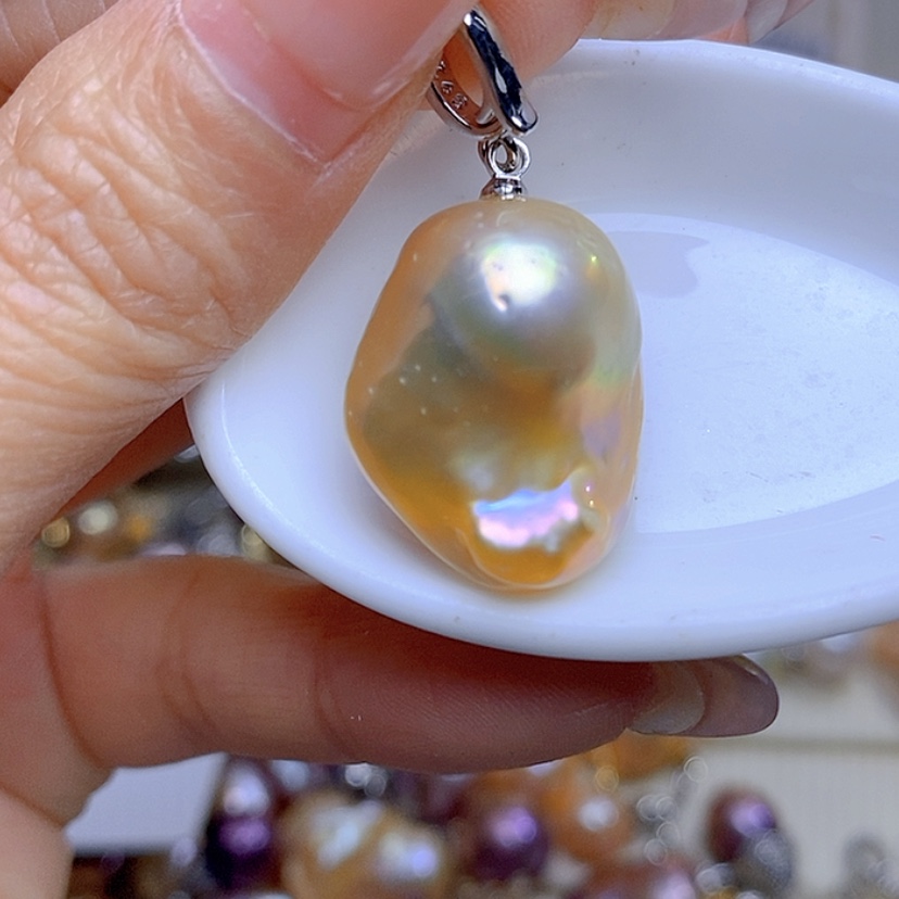【闪购商品】淡水珍珠吊坠合金