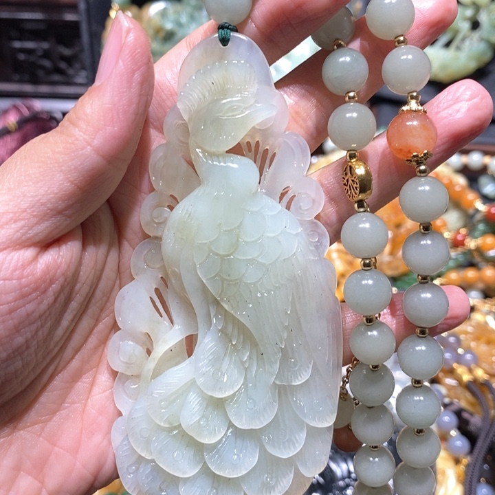岫玉毛衣链未镶嵌