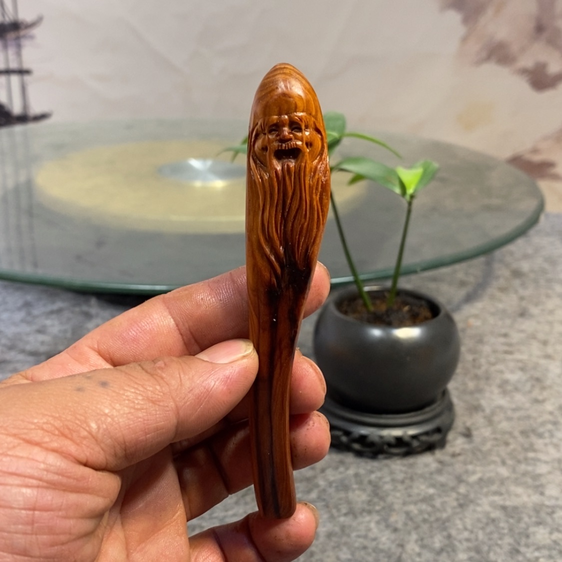 【闪购商品】柏木（崖柏）根雕木雕佛像工艺品摆件家居手把件