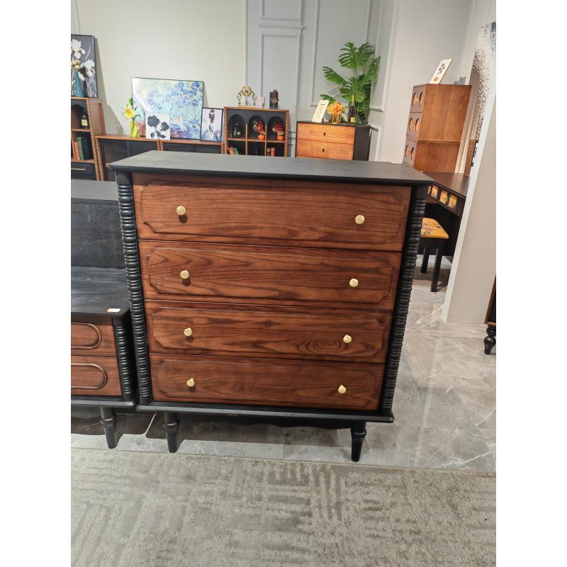 莱恩斗柜【清仓】法式中古艺术图案复古风储藏斗柜抽屉柜储物柜斗柜