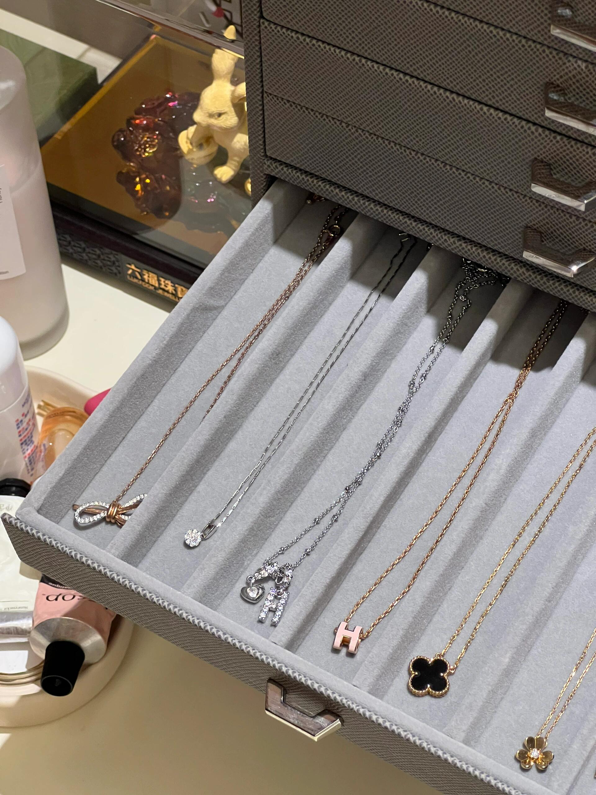 合成金属锆石手链 各高五花奢手链项链经典