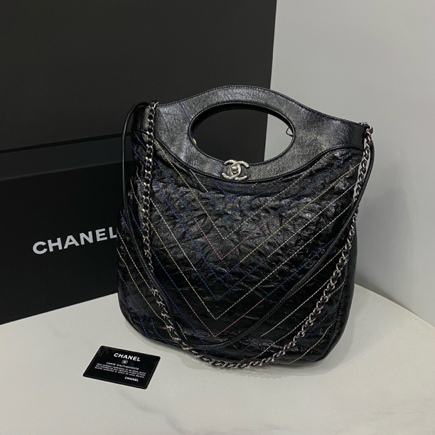 95新 Chanel/香奈儿 彩线31bag/27开卡/31cm/HK42240404