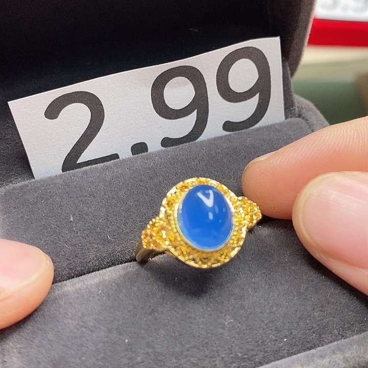 玛瑙/玉髓戒指合金