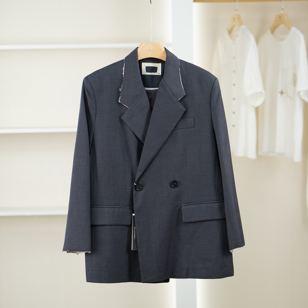 【麦迪尚品•品牌新款】5102683 宽松百搭西装春秋女装专柜撤柜