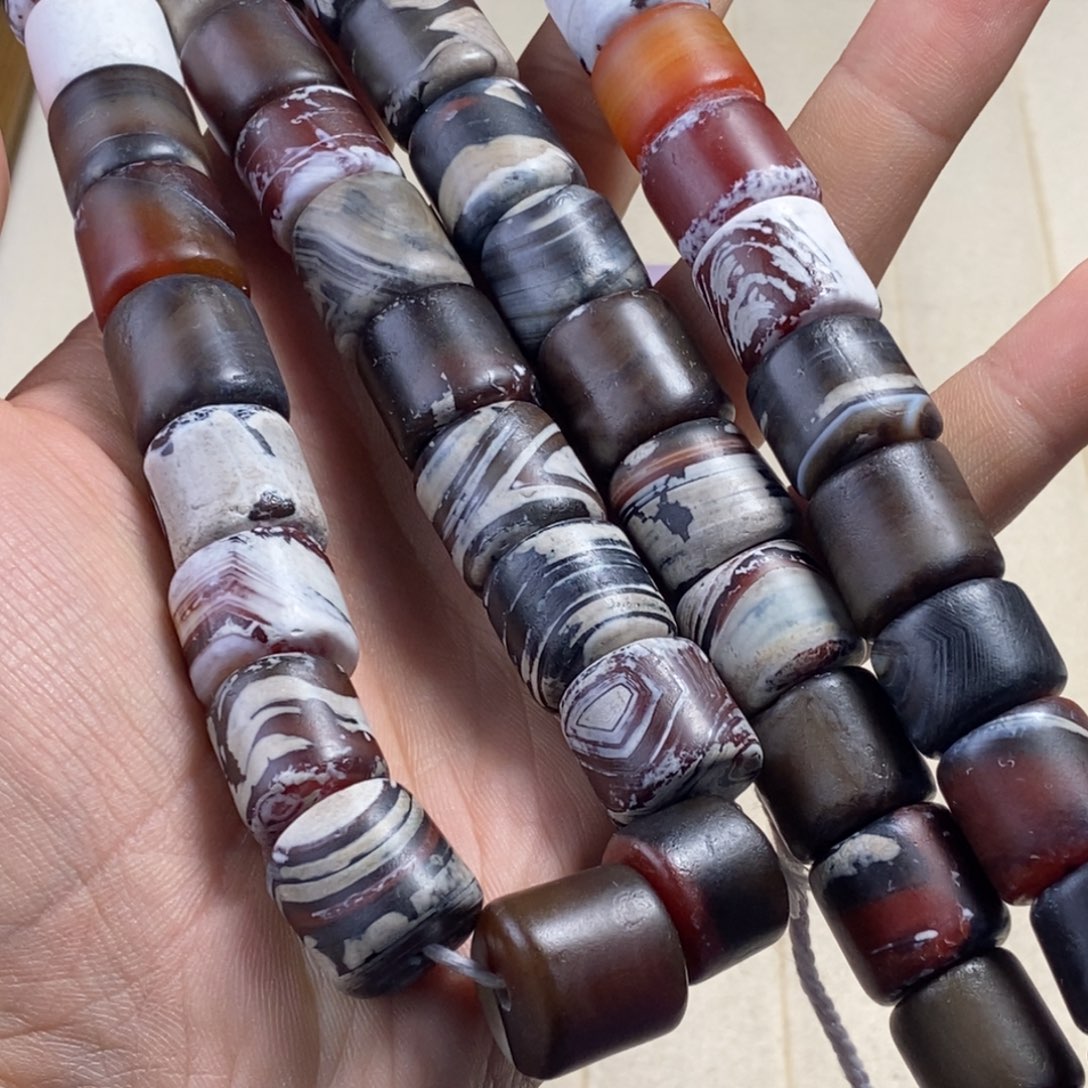 静***声玛瑙/玉髓未镶嵌颈饰