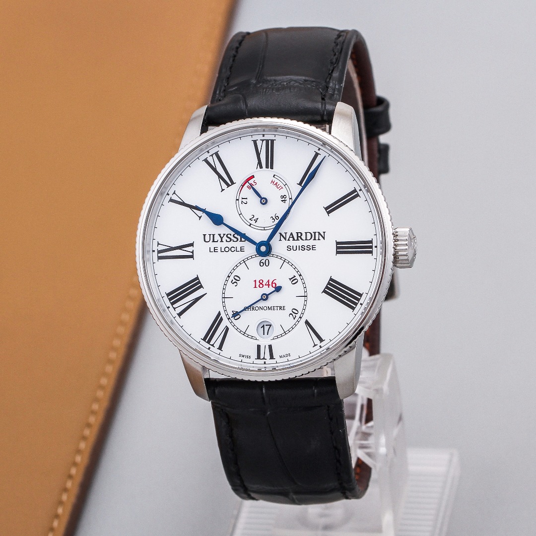 95新 Ulysse Nardin/雅典 自动机械男表航海系列1183-310/40
