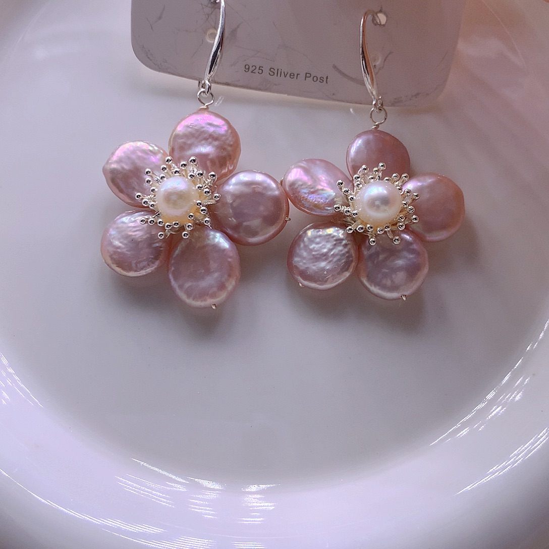 未镶嵌淡水珍珠耳饰