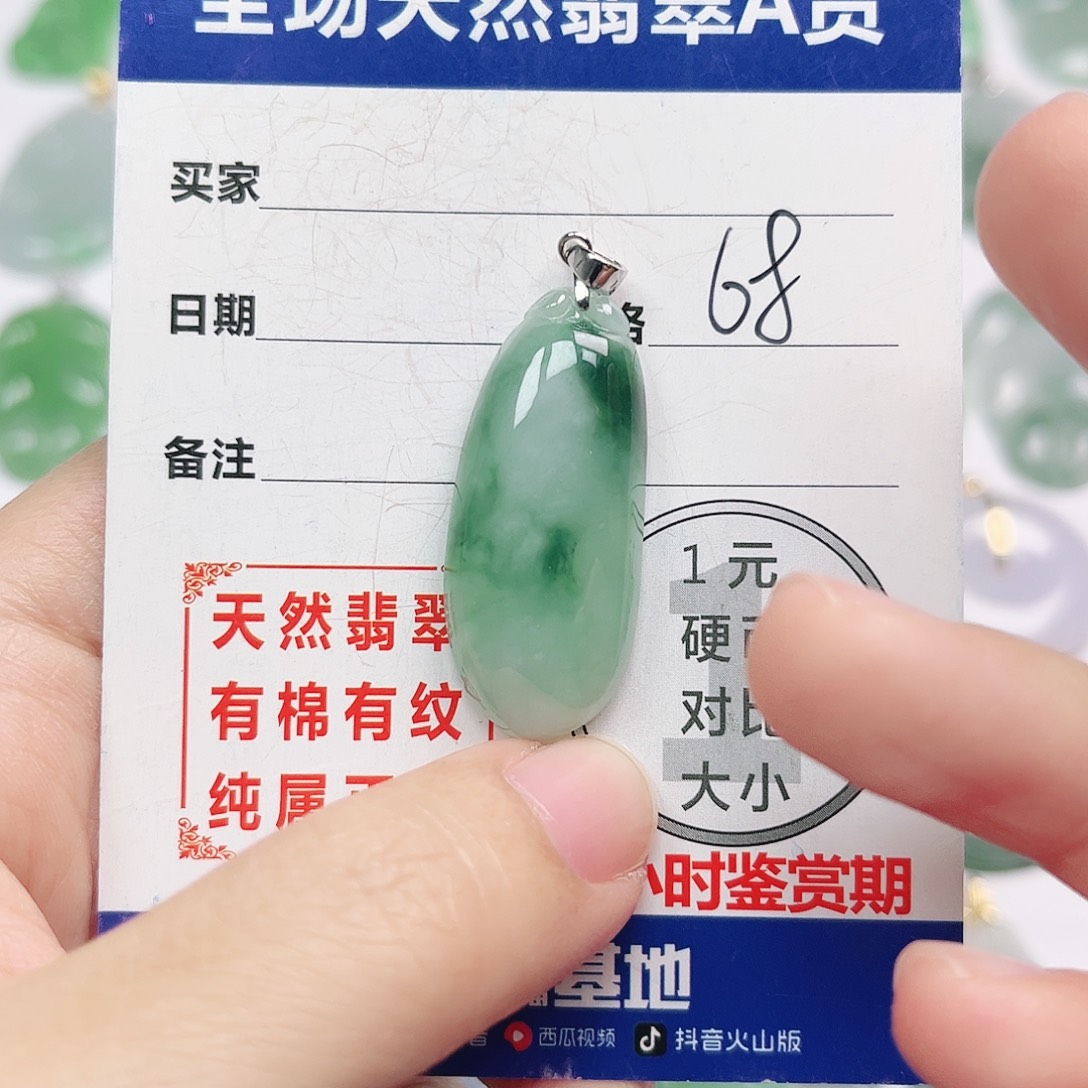 翡翠银S925镶嵌颈饰