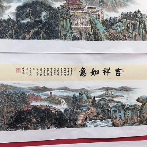 国画山水画作品山水画