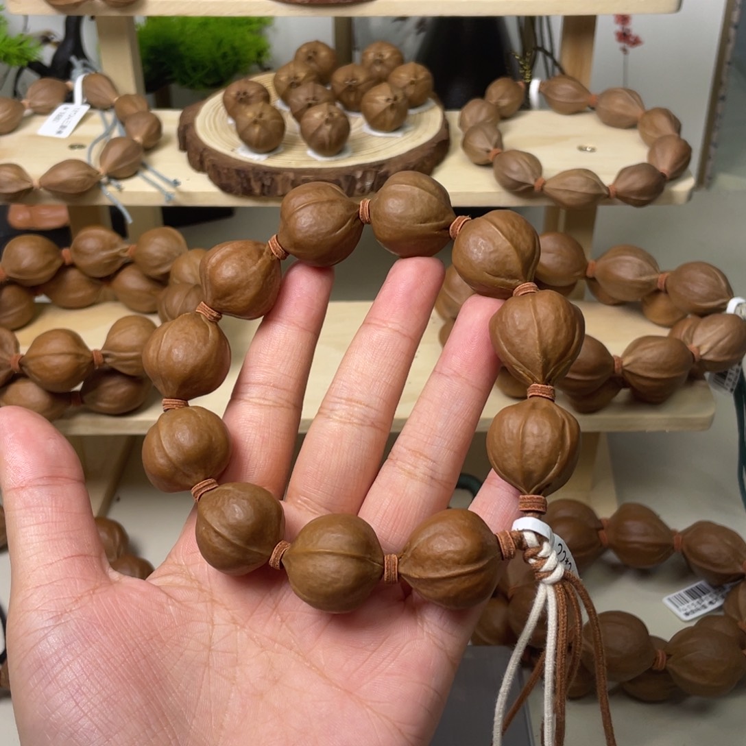 梨***点橄榄核手串/手链22*24