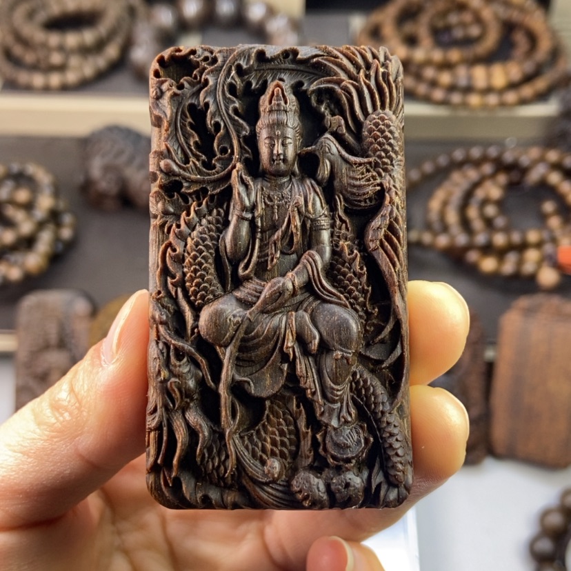 【闪购商品】沉香木吊坠盲*古富森红土沉香