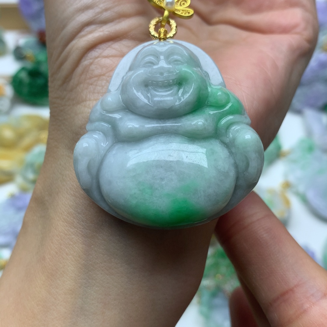 翡翠颈饰未镶嵌女****9翡翠