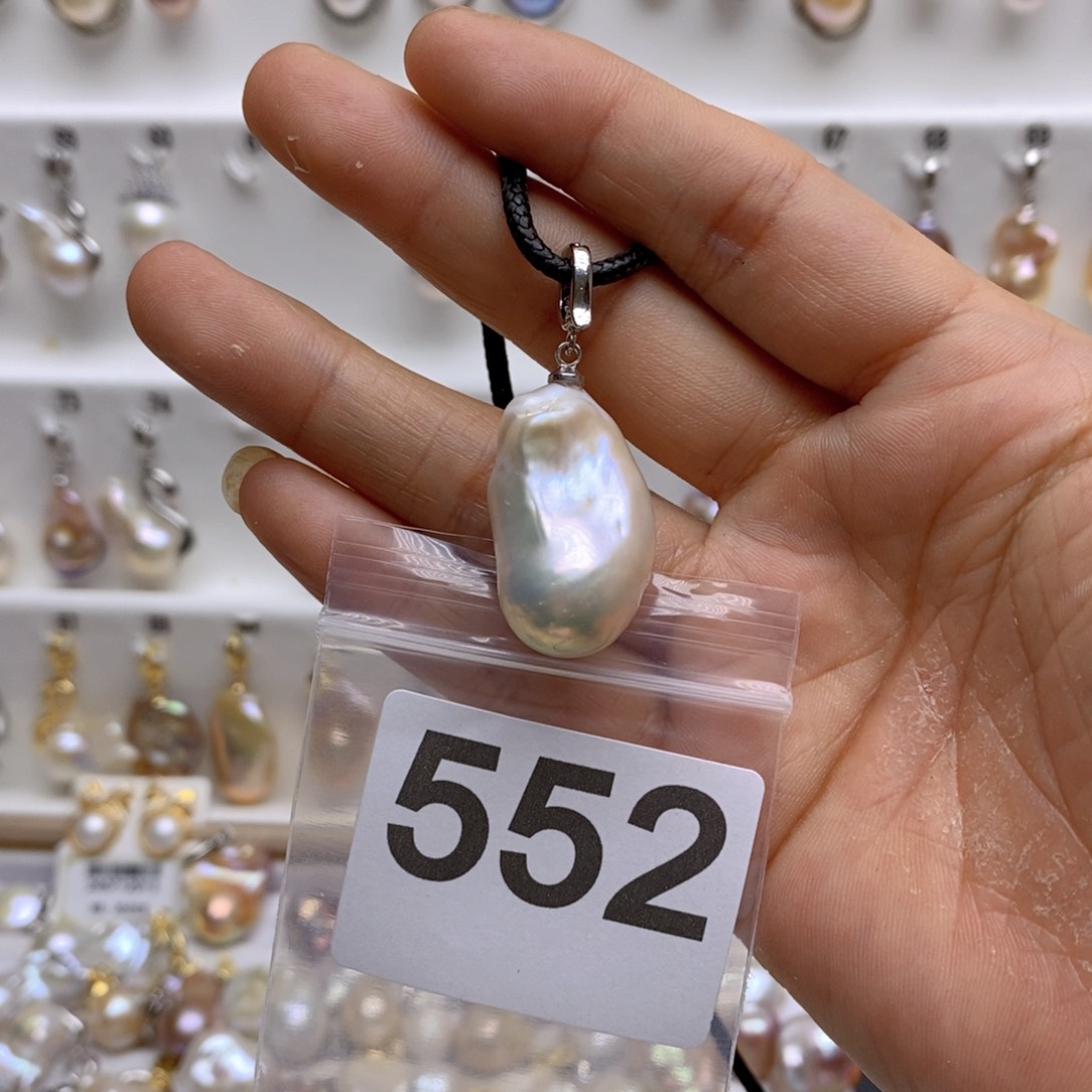 淡水珍珠颈饰银S925镶嵌552