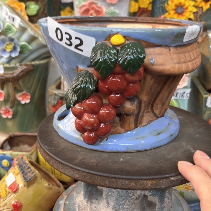 紫砂花盆粗陶材质多肉花盆