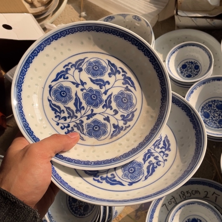 碗瓷景德镇高温细白瓷餐具