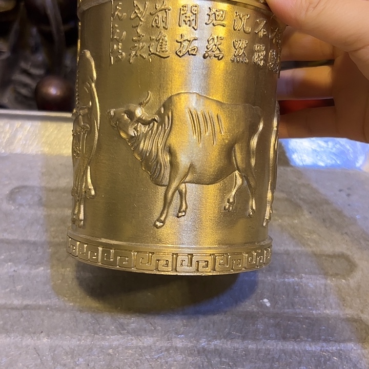 黄铜摆件，文房工艺品摆件