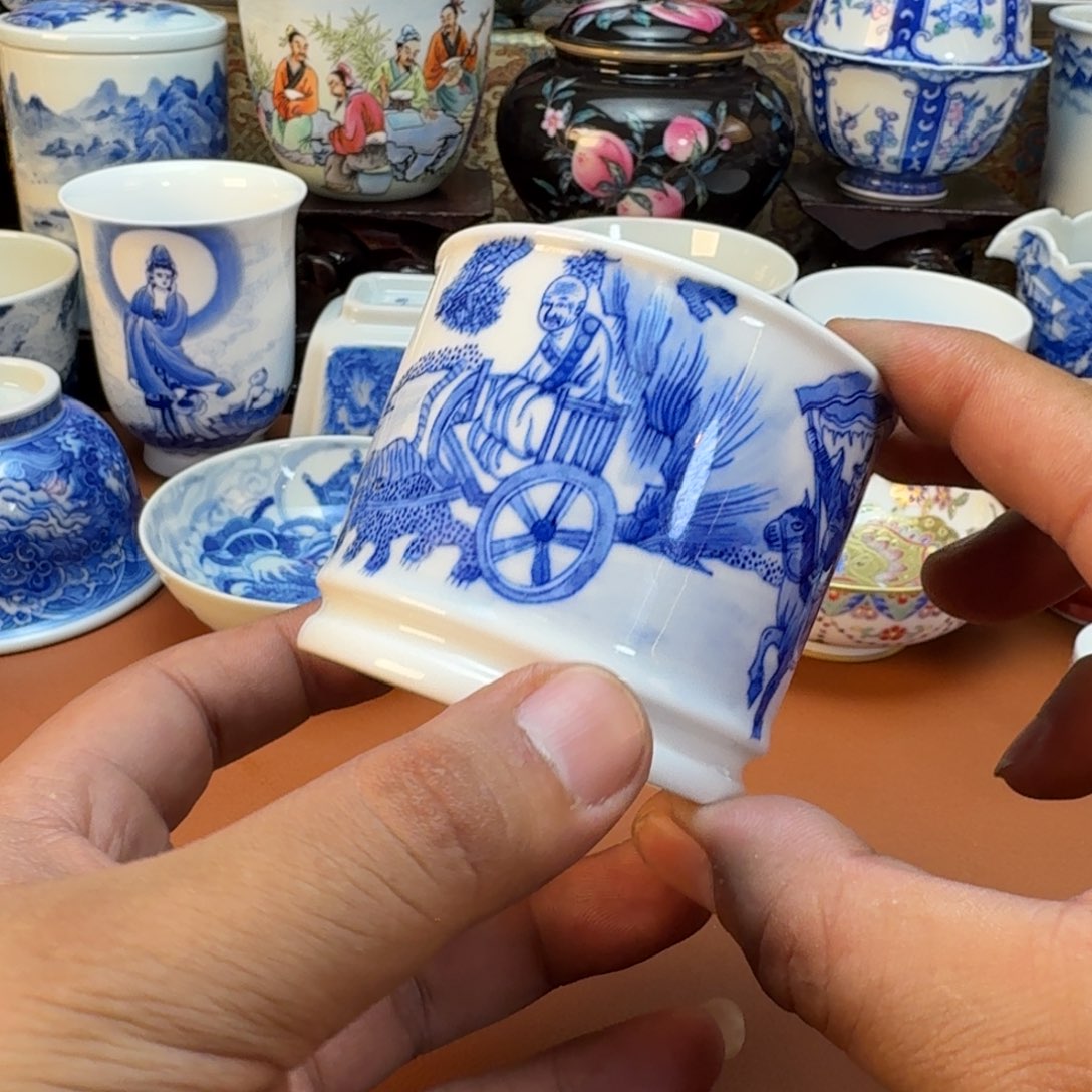 k***i杯子陶景德镇全手工手绘陶瓷