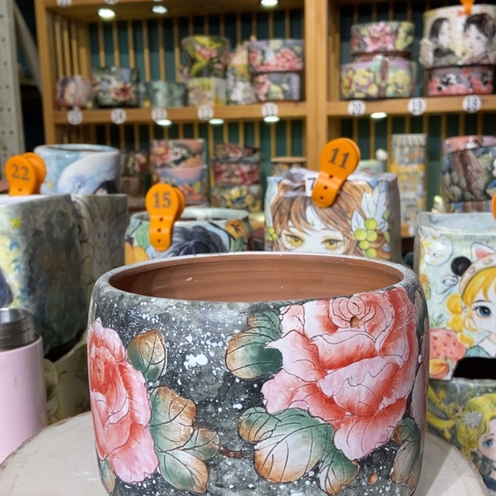 红陶景德镇艺术手绘作品