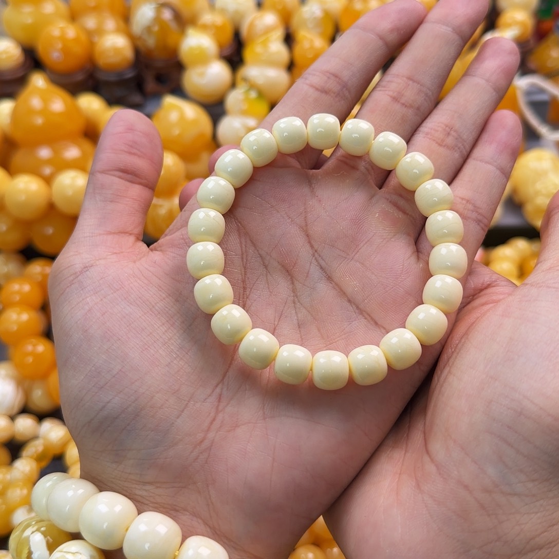 琥珀未镶嵌珠宝奇石10mm同料