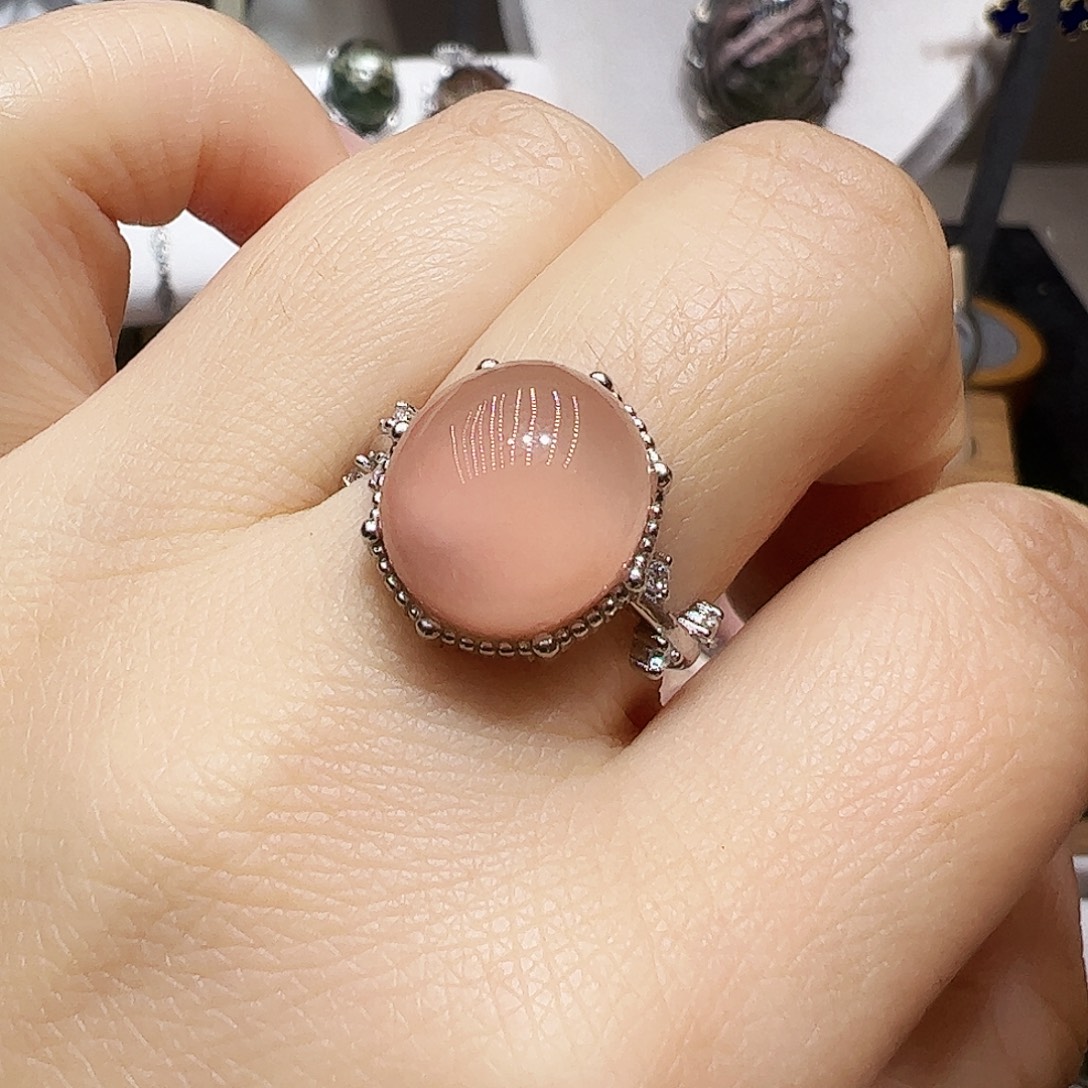 水晶珠宝半成品银S925镶嵌