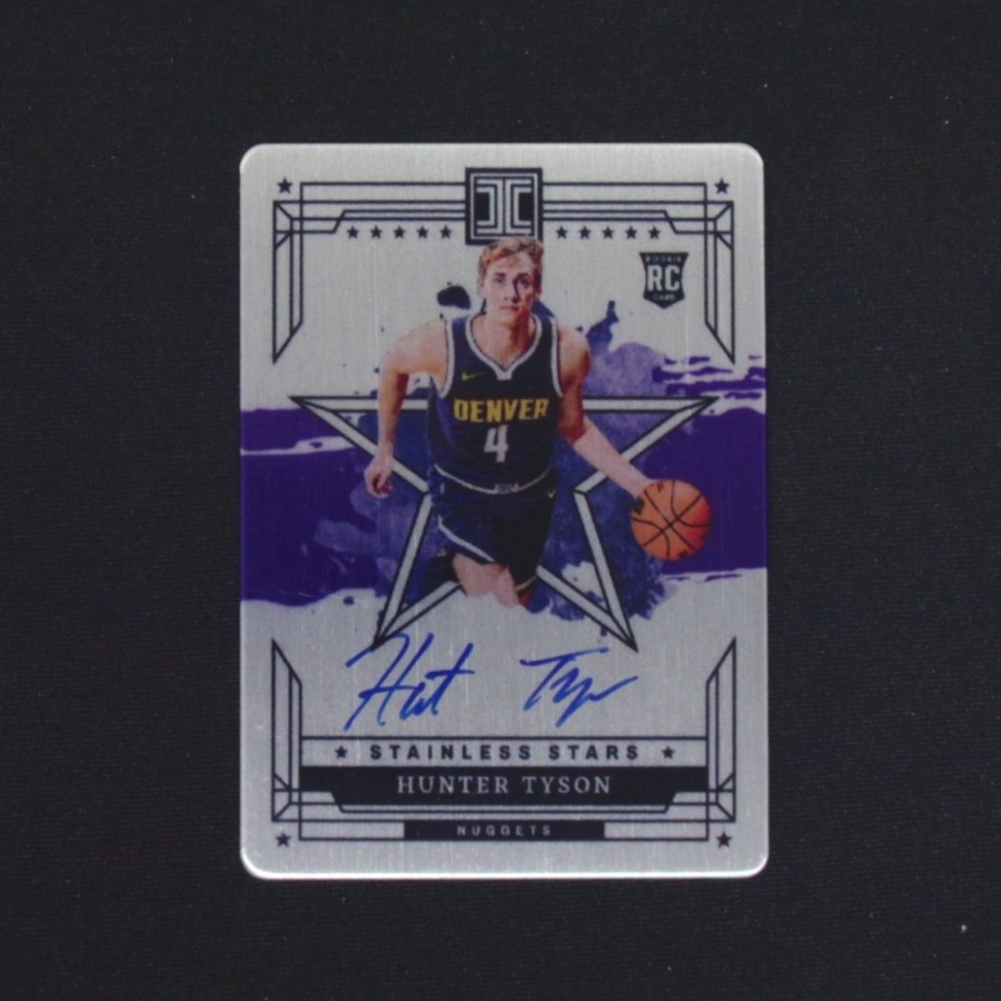 hunter tyson 亨特泰森 铁板签小真金 新秀 帕尼尼NBA签字球星卡 