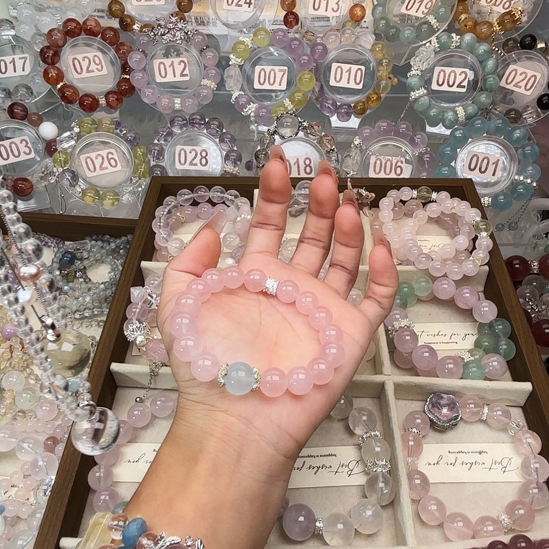 银S925镶嵌手链水晶”999999
