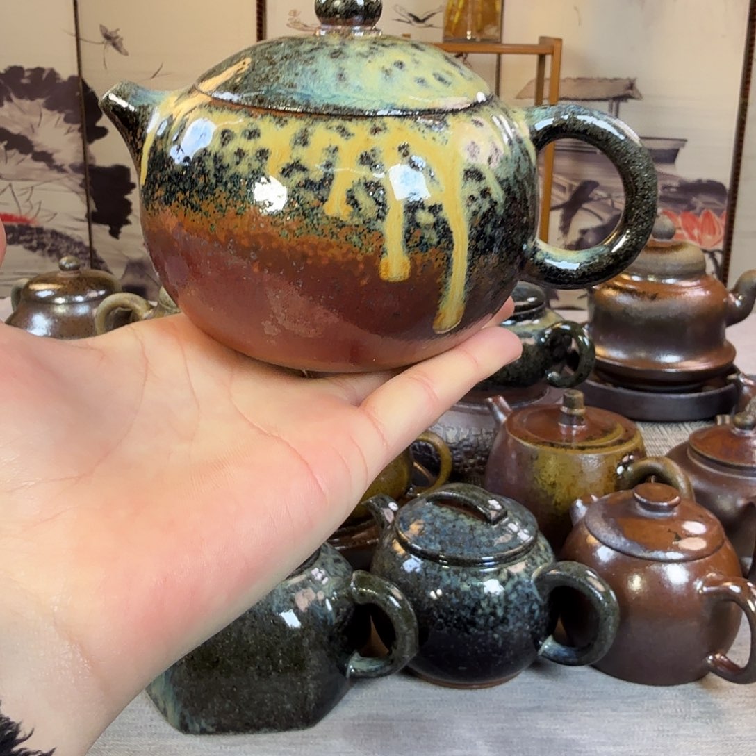 壶柴烧紫砂西施壶